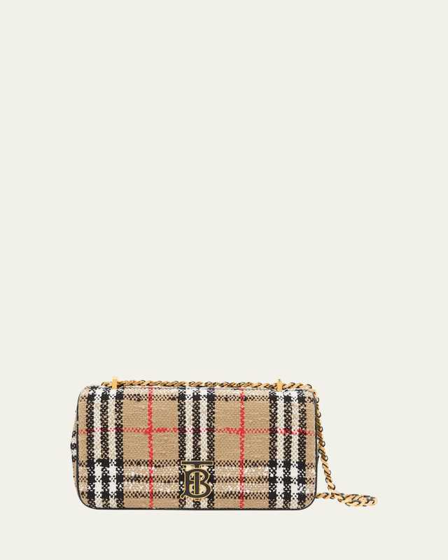 Lola Small Vintage Check Boucle Shoulder Bag